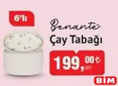 BENANTE ÇAY TABAĞI 6'LI BENANTE ÇAY TABAĞI 6'LI